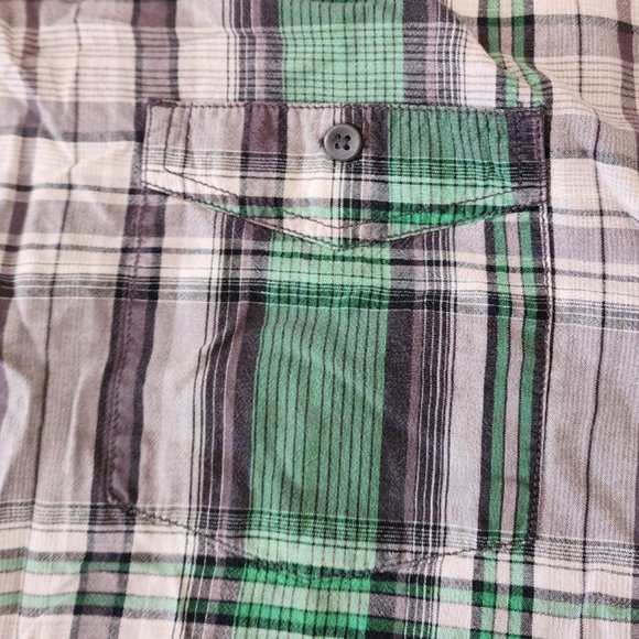 Mossimo Supply Co. Shirt Men's Size 2XL Checked Long Sleeve Button Down Casual - Picture 8 of 13